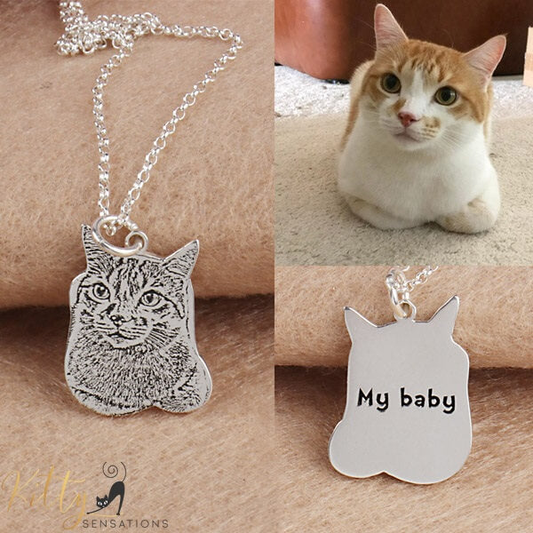 20 Pcs Kitten Pendant Gifts A Necklace Cat Pendant For DIY